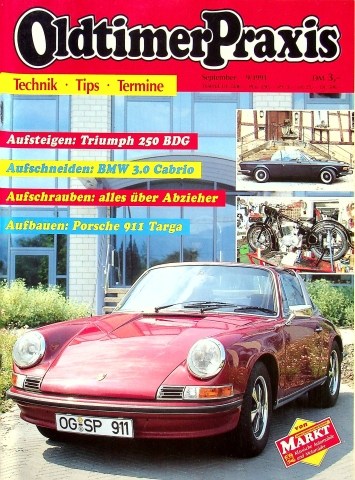 Deckblatt Oldtimer Praxis (09/1991)